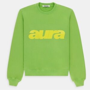 Madhappy Aura Los Angeles sweatshirt green/yellow size xxl‎